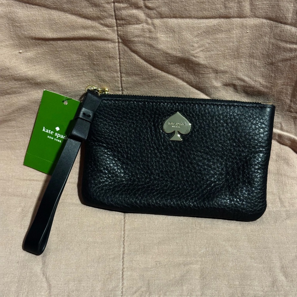 Kate Spade Black Textured Pouch